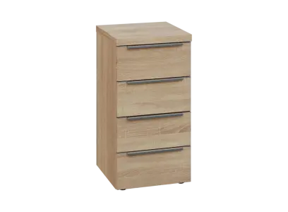 SIN 2 - 44Z kancelářská skříň, 4-zásuvková, 770x400x400, dub bardolino